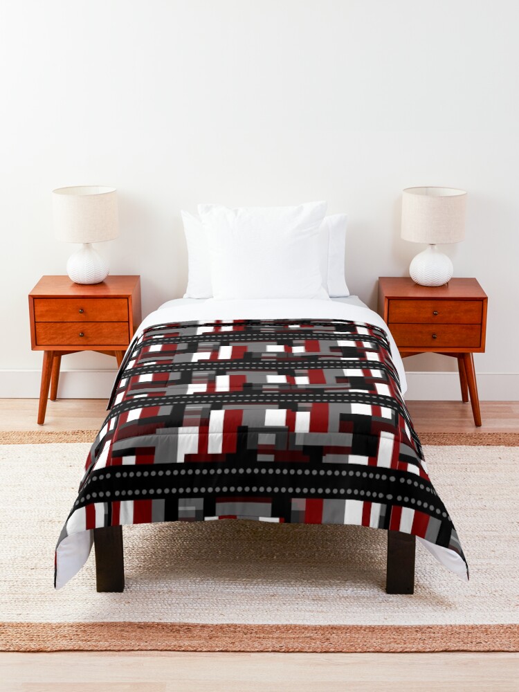 Alternate view of Abstract Plaid Punk Comforter