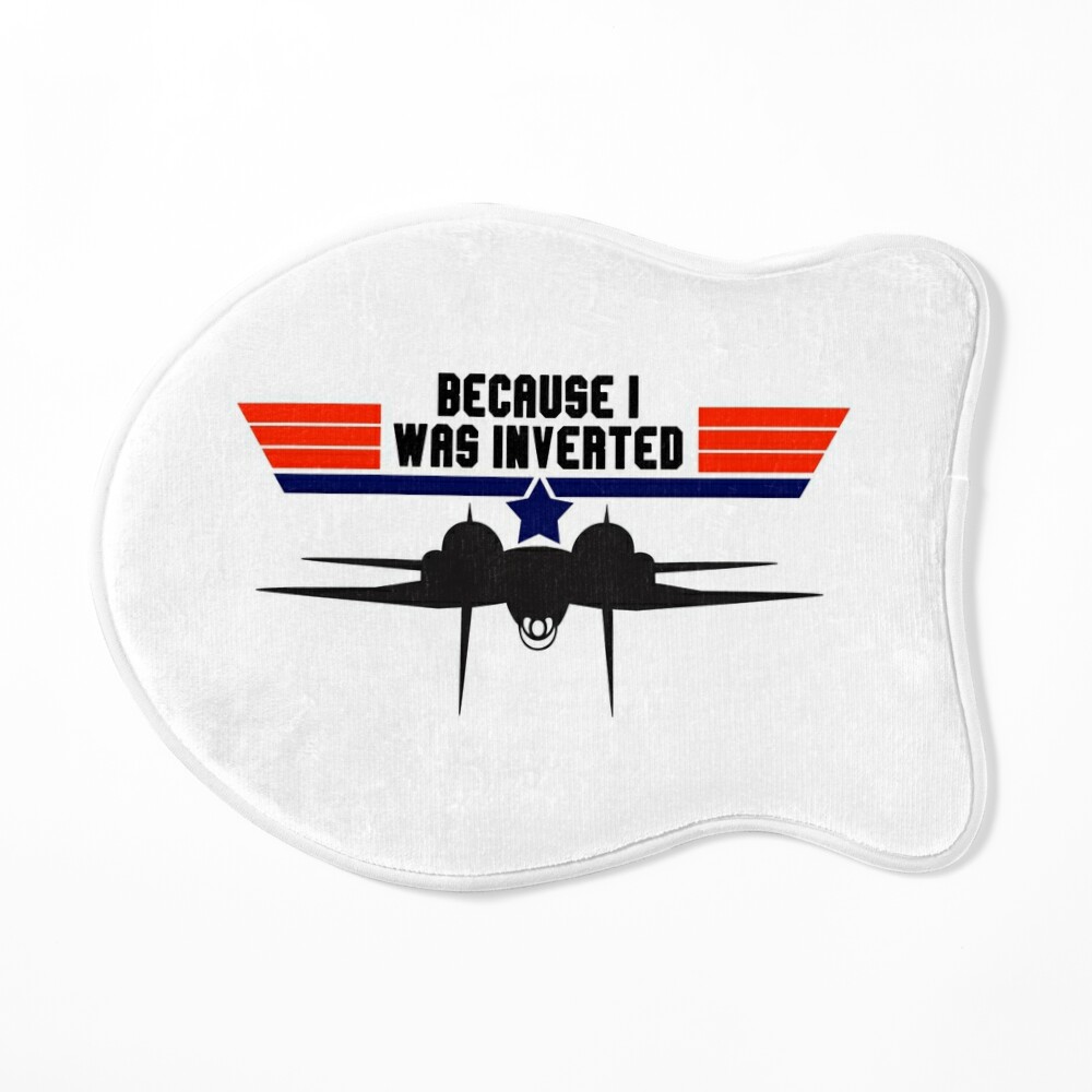 Because I Was Inverted - Vintage Top Gun F14 Tomcat Printed T-Shirt