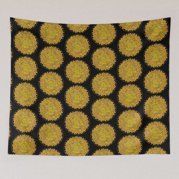 Item preview, Yellow&Red Framed CircleVisions designed and sold by createVisions.
