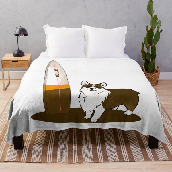 Item preview, Summer Surf Dark Corgi designed and sold by etherElric.