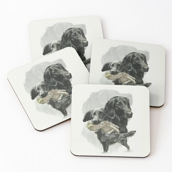 Item preview, Flat-coated Retriever Medley designed and sold by BarbBarcikKeith.