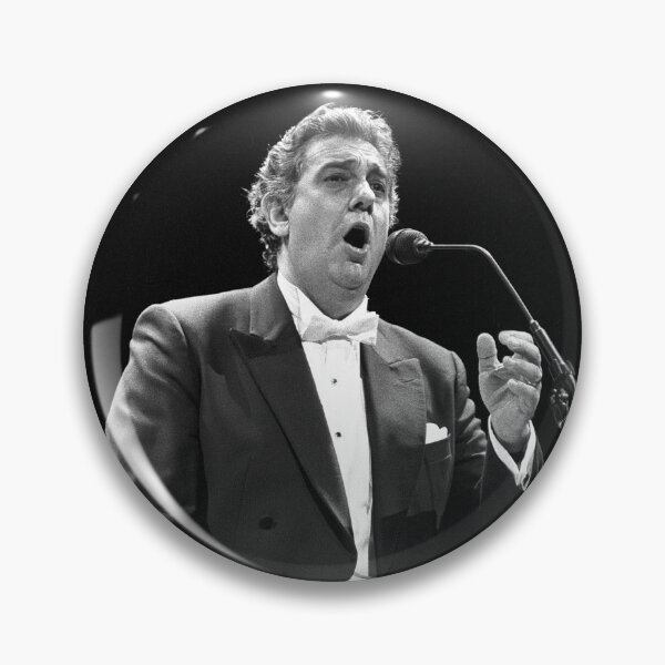 Item preview, Placido Domingo - BW Photograph designed and sold by ConcertImages.