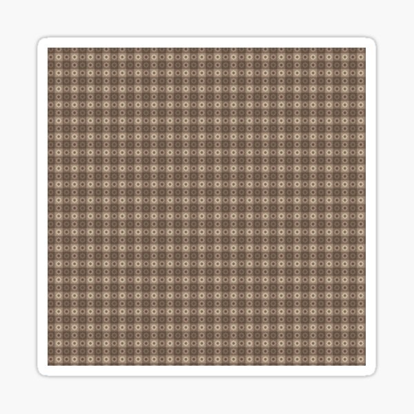 "Geometric Checkered Pattern Brown" Sticker for Sale by rnmarts