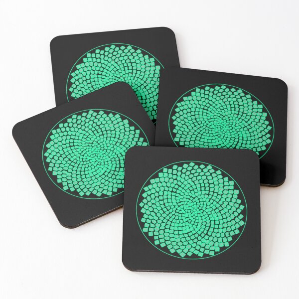 Item preview, Greenish Framed CircleVisions designed and sold by createVisions.