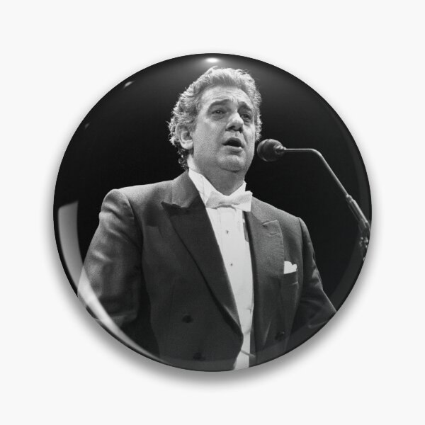 Item preview, Placido Domingo - BW Photograph designed and sold by ConcertImages.