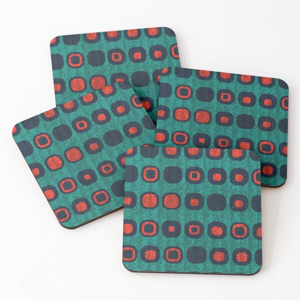 Item preview, Bauhaus Inspired Mod Pattern in Red and Blue designed and sold by LisWilliams.