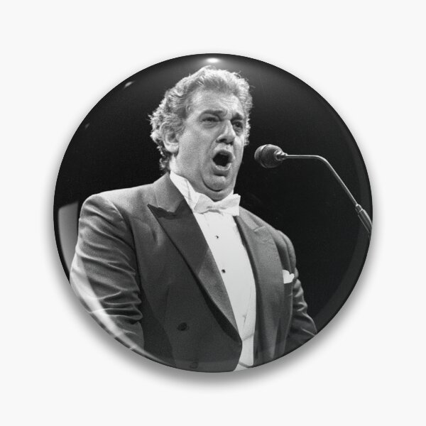 Item preview, Placido Domingo - BW Photograph designed and sold by ConcertImages.