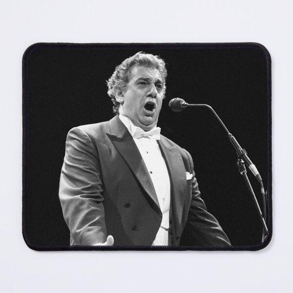 Item preview, Placido Domingo - BW Photograph designed and sold by ConcertImages.