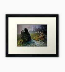the Rollright Stones Framed Print