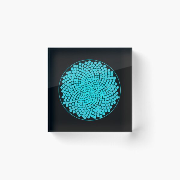 Item preview, Turquoise Framed CircleVisions designed and sold by createVisions.