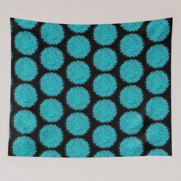 Item preview, Turquoise Framed CircleVisions designed and sold by createVisions.