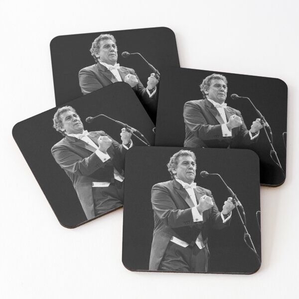 Item preview, Placido Domingo - BW Photograph designed and sold by ConcertImages.