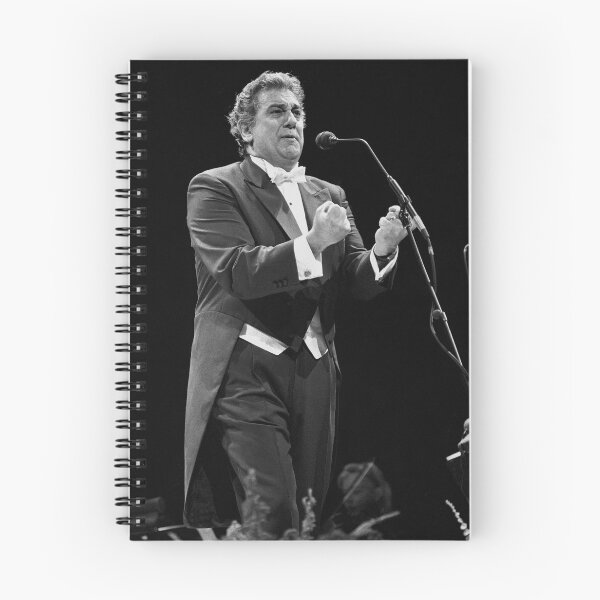 Item preview, Placido Domingo - BW Photograph designed and sold by ConcertImages.