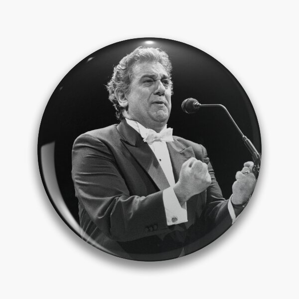 Item preview, Placido Domingo - BW Photograph designed and sold by ConcertImages.