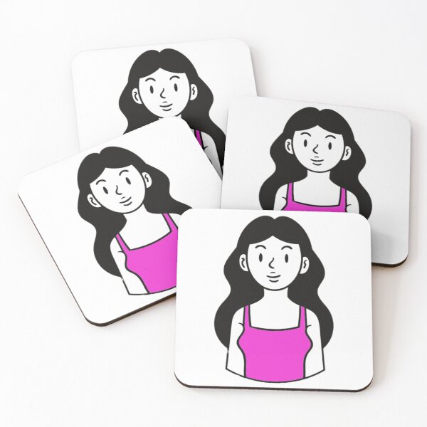 Item preview, Woman in pink shirt designed and sold by Beautyqueens Beautys.