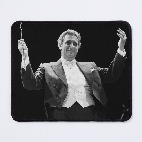 Item preview, Placido Domingo - BW Photograph designed and sold by ConcertImages.