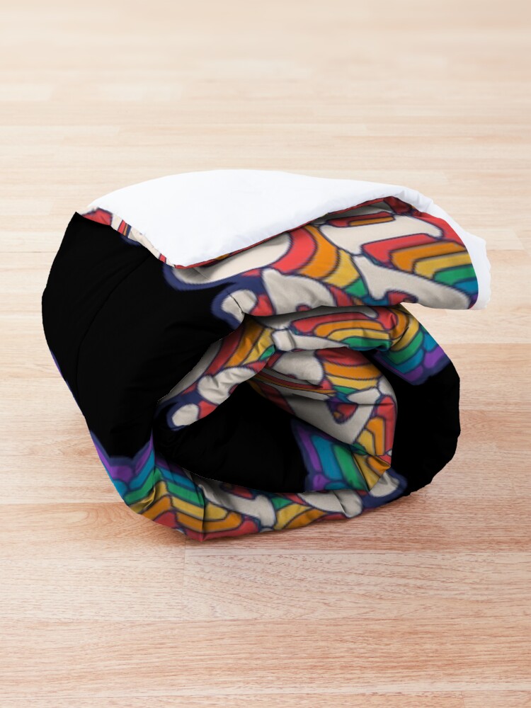 Alternate view of Good Vibes Rainbow Colors Comforter