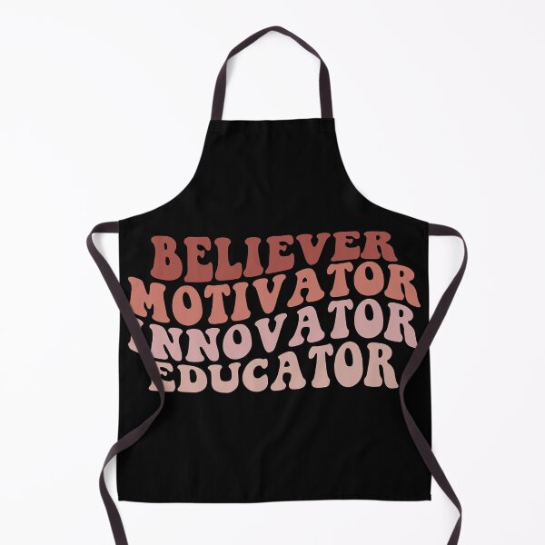 Item preview, Believer Motivator Innovator Educator Retro Teacher designed and sold by ImkeAhrens.