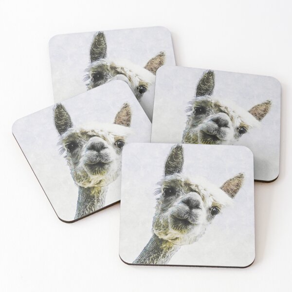 Item preview, Adorable Watercolor Sneaky Llama Drawing, Watercolor Sneaky Llama, Funny Sneaky Llama, Cute Sneaky Llama Wallpaper designed and sold by Trendymotion.