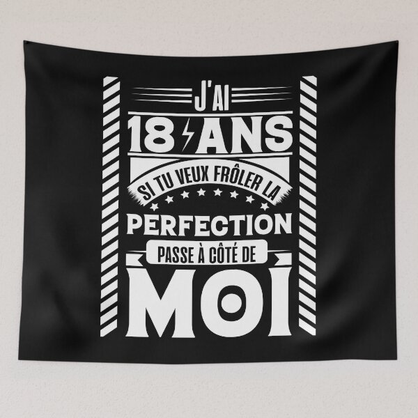 Item preview, I'm 18 years old, perfection, birthday humor designed and sold by lapolonaise.