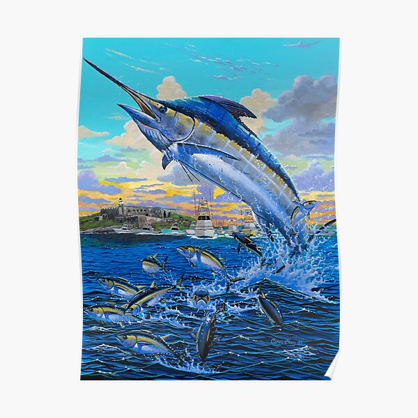 Puerto Rico Marlin Poster