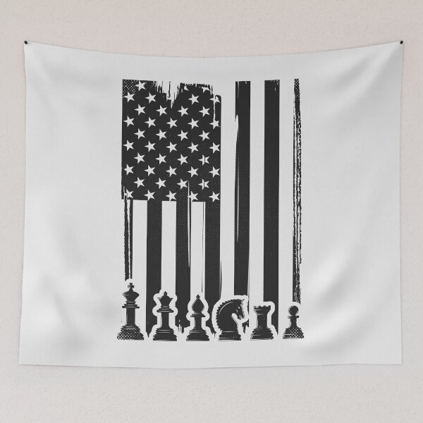 Item preview, Chess Lover American Flag designed and sold by Full Moon.