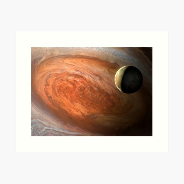 Great Red Spot and Io Art Print