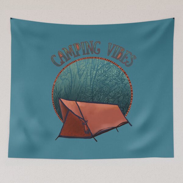 Item preview, Camping Vibes Red Tent designed and sold by CampK80.