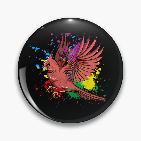Item preview, Fying Splash Bird Northern Cardinal designed and sold by alwe-designs.