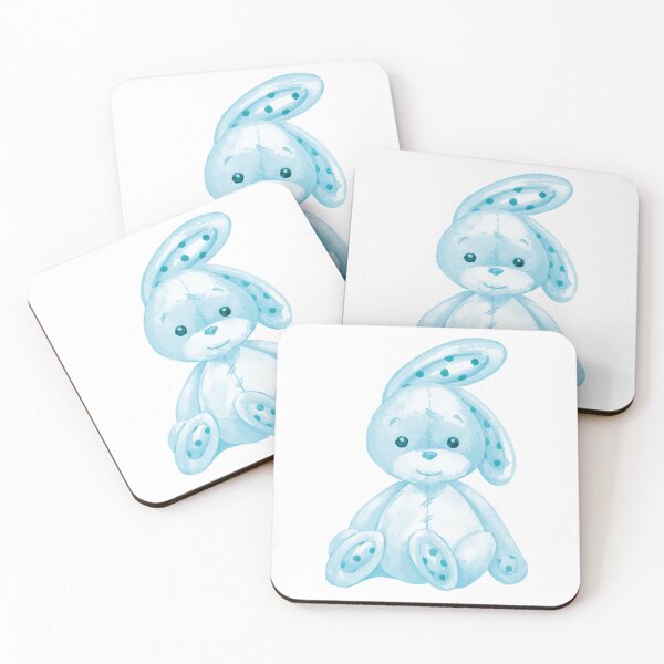Item preview, Nursery Rabbit in Baby Blue designed and sold by KVDcreations.