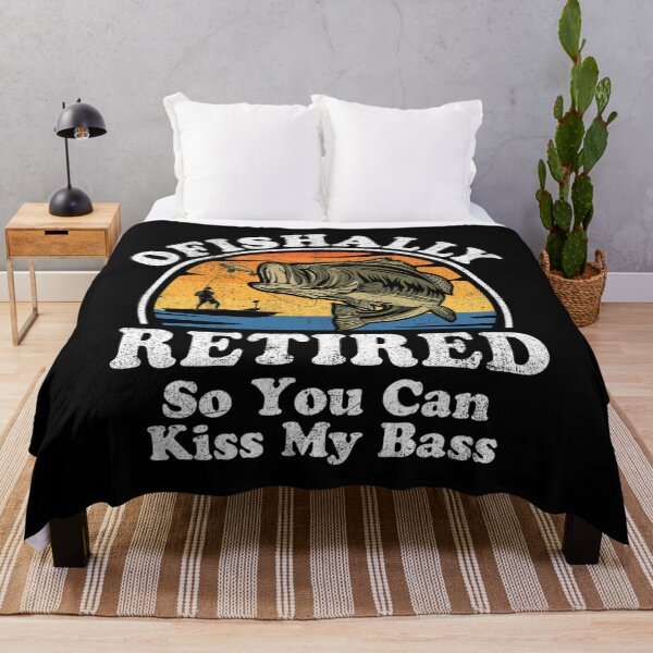 Item preview, Ofishally Retired Funny Bass Fishing Retirement Gift For Men designed and sold by essentialoutlet.