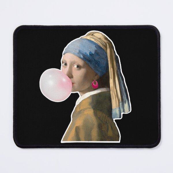 Item preview, Girl with the plastic earrings designed and sold by BumbleBearArtUK.