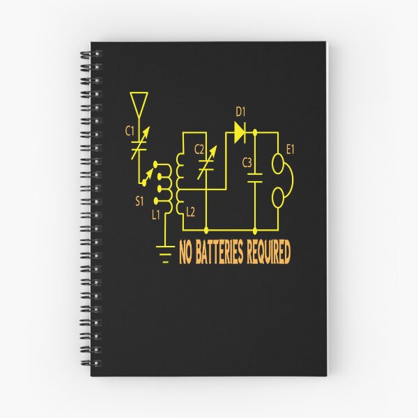 Item preview, HAM Radio - No Batteries Required | Crystal Radio Diagram designed and sold by WilsonCreekArts.