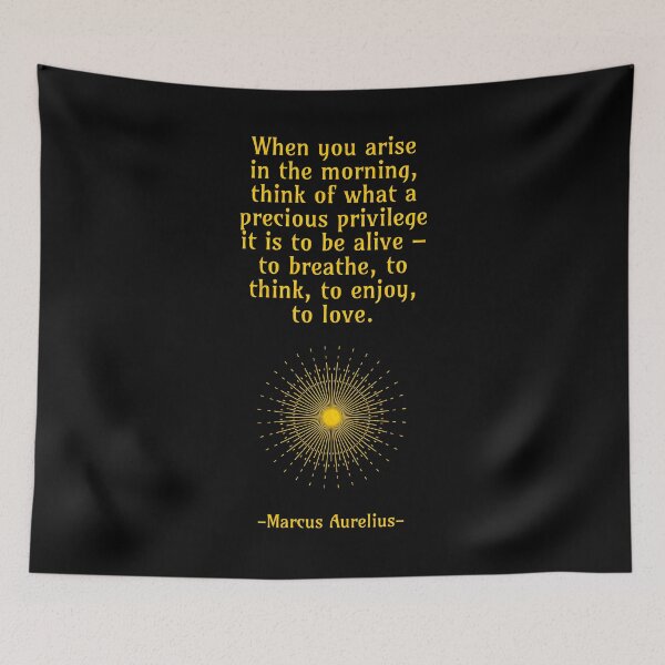 Item preview, When you arise in the morning, think of what a precious privilege it is to be alive - to breathe, to think, to enjoy, to love designed and sold by StoicMindset.