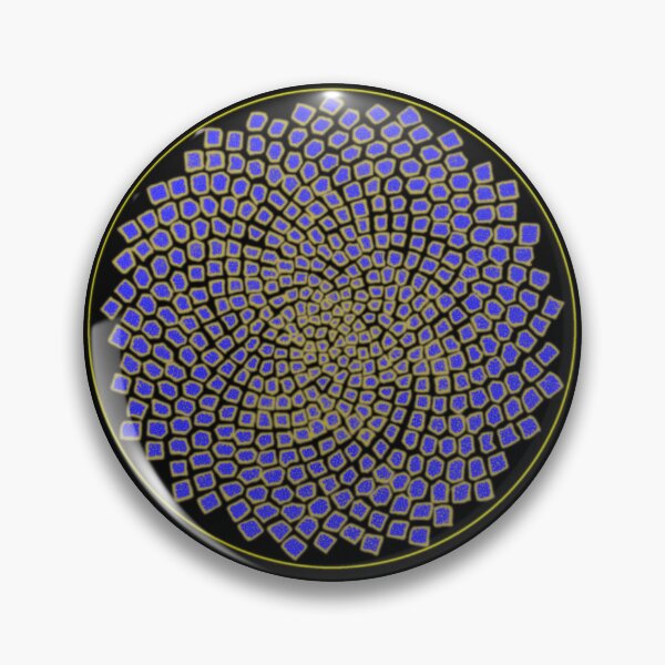 Item preview, Blue&Yellow Big Framed CircleVisions designed and sold by createVisions.