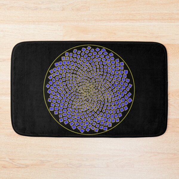 Item preview, Blue&Yellow Big Framed CircleVisions designed and sold by createVisions.