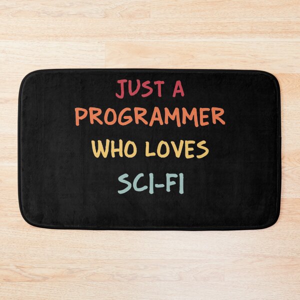 Item preview, Funny Programmer Gift | Funny Software Developer Gift | Funny Coder Gift | Just A Programmer Who Loves Sci-Fi designed and sold by campingforge.
