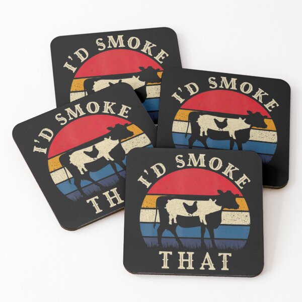 Item preview, I'd Smoke That Funny BBQ Vintage Meat Smoker designed and sold by YENShirt22.