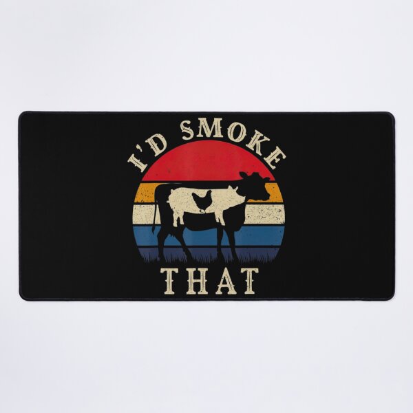 Item preview, I'd Smoke That Funny BBQ Vintage Meat Smoker designed and sold by YENShirt22.