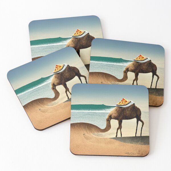 Item preview, Surfing Desert Camel Pizza designed and sold by MythicPrompts.