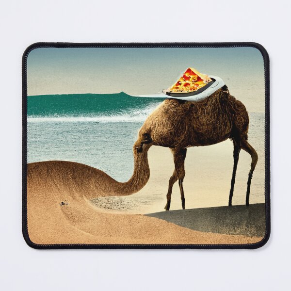 Item preview, Surfing Desert Camel Pizza designed and sold by MythicPrompts.