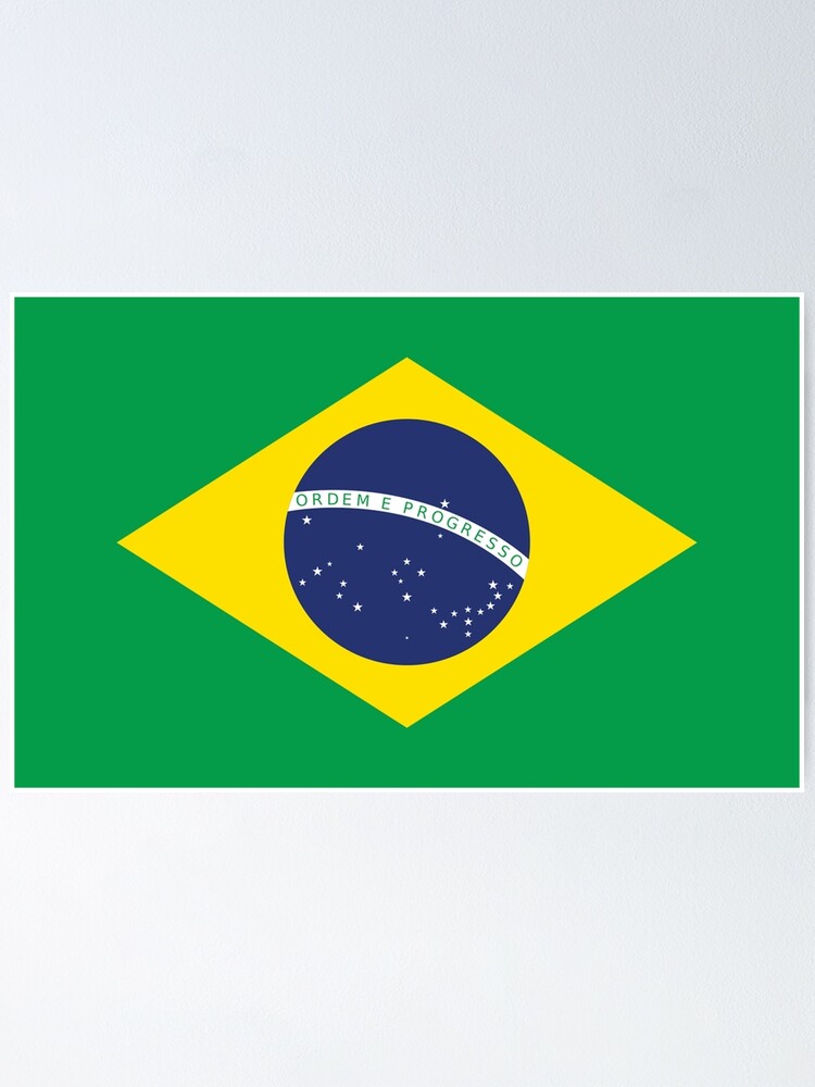 Qatar 2022 World Cup Brazil Soccer Poster 12x18 Inches