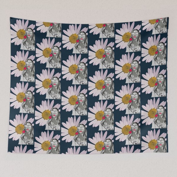 Item preview, Floral Relaxed Girl designed and sold by Dunnalex.