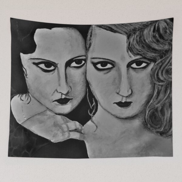Item preview, Anais and June BW designed and sold by GreatAukArt.