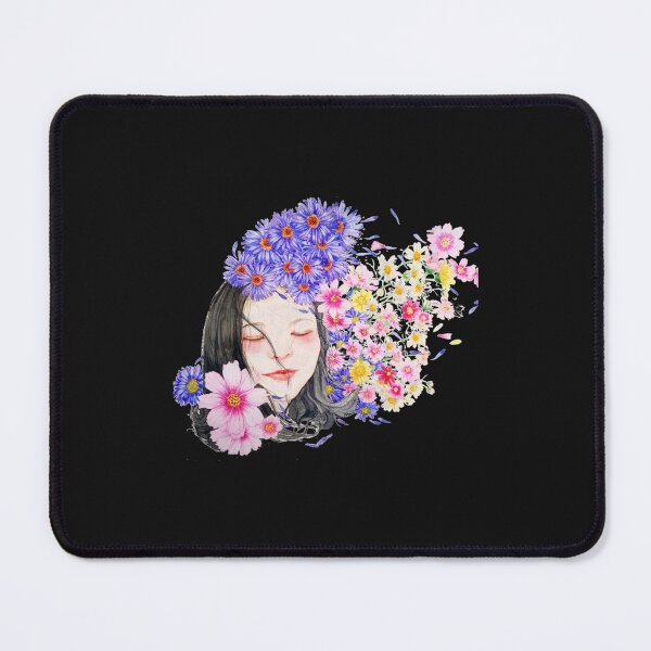 Item preview, floral relaxed girl designed and sold by Dunnalex.