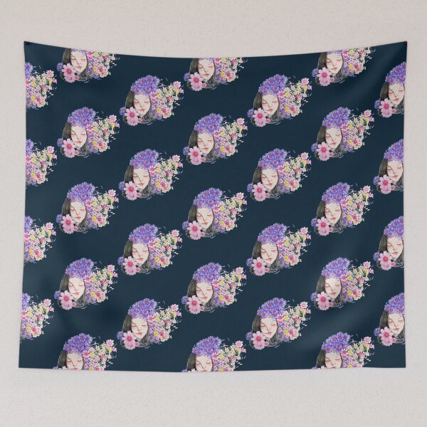 Item preview, floral relaxed girl          designed and sold by Dunnalex.