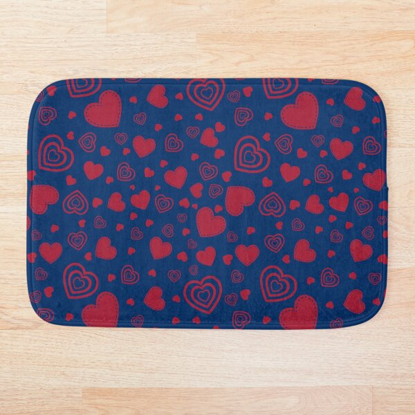 Item preview, corazón, marina, seamless, patrón designed and sold by CreativeMagi.