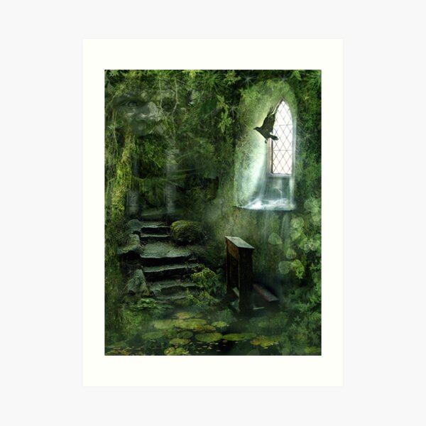 The Chapel in the Woods Art Print