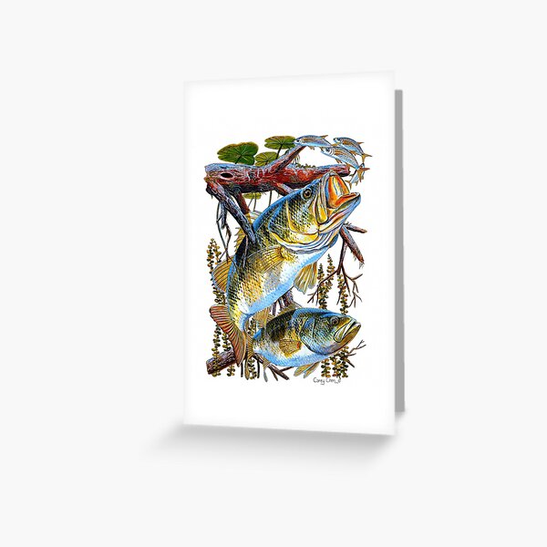 Bass Undercover Greeting Card