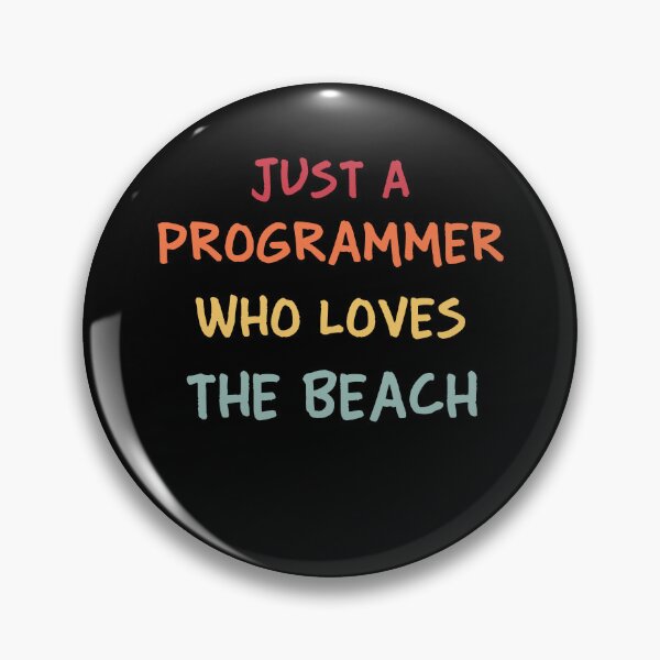 Item preview, Funny Programmer Gift | Funny Software Developer Gift | Funny Coder Gift | Just A Programmer Who Loves The Beach designed and sold by campingforge.
